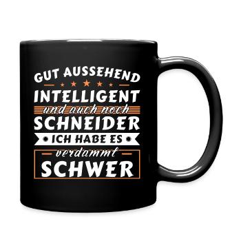 Gut aussehend intelligent - Schneider Edition - Tasse einfarbig - Schwarz - Rechts