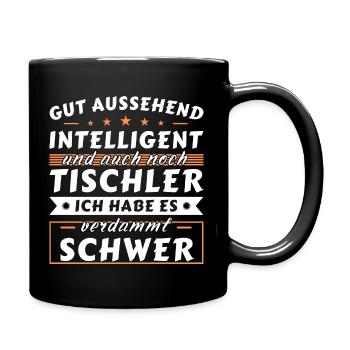 Gut aussehend intelligent - Tischler Edition - Tasse einfarbig - Schwarz - Rechts