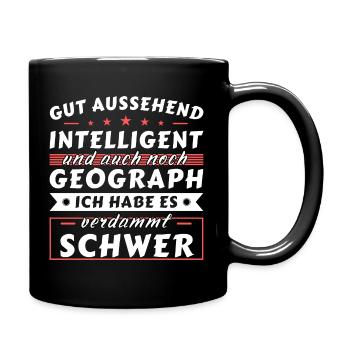 Gut aussehend intelligent - Geograph Edition - Tasse einfarbig - Schwarz - Rechts