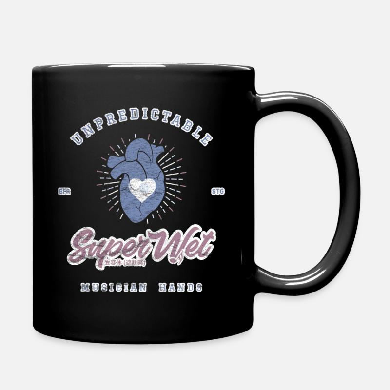 Mains de musicien imprévisibles βB (pâles) - Mug uni - noir