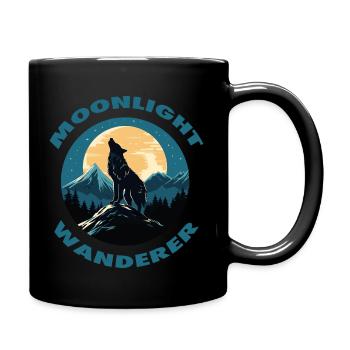 Moonlight Wanderer - Full Colour Mug - black - Right