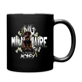 Millionaire in Progress - Money King - Tasse einfarbig - Schwarz - Rechts
