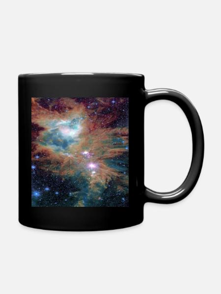 Galaxy plasma storm - Full Colour Mug - black
