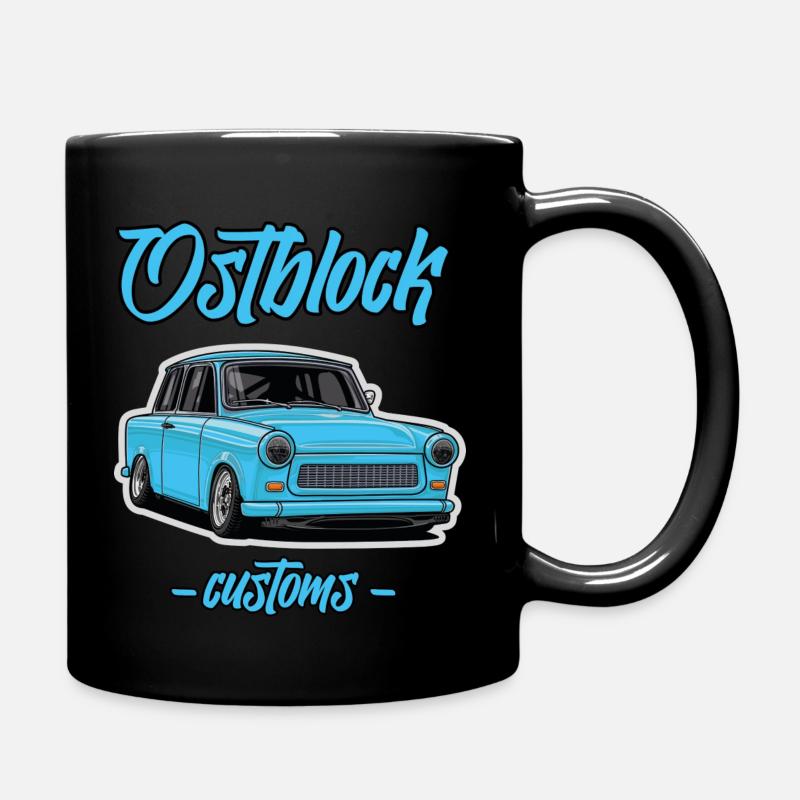 Trabi Illustration // Eastern Bloc - Full Colour Mug - black