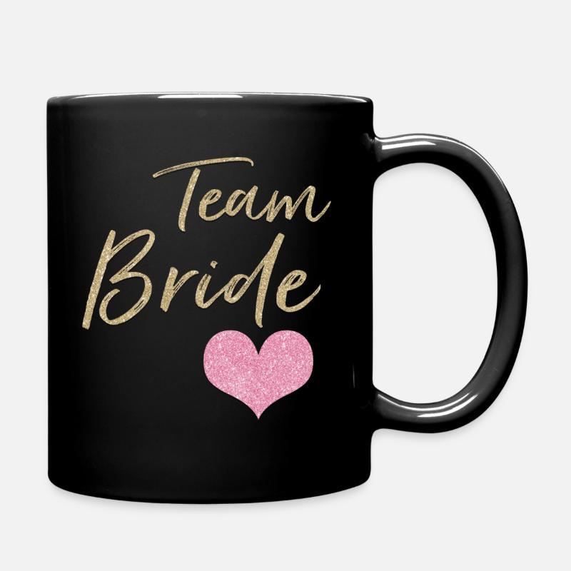 Team Bride - Tasse einfarbig - Schwarz