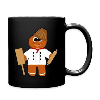 Mannele Mannala Baker Kougelhopf - Full Colour Mug - black - Right