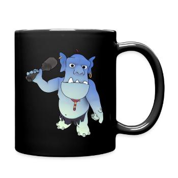 Troll - Tasse einfarbig - Schwarz - Rechts