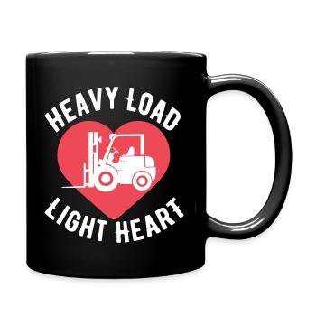 Zitat Gabelstaplerfahrer Humor - Tasse einfarbig - Schwarz - Rechts