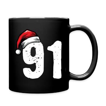 91 Numéro Noël - Mug uni - noir - Droite