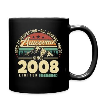 Grand depuis 2008 - Mug uni - noir - Droite