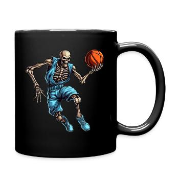 Squelette de basketteur - Mug uni - noir - Droite