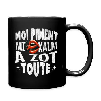 "Moi Piment Je Vous Calme Tous... - Mug uni - noir - Droite