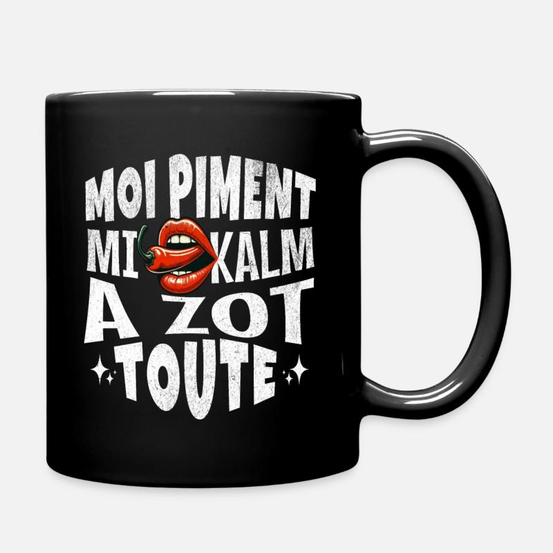 "Moi Piment Je Vous Calme Tous... - Mug uni - noir