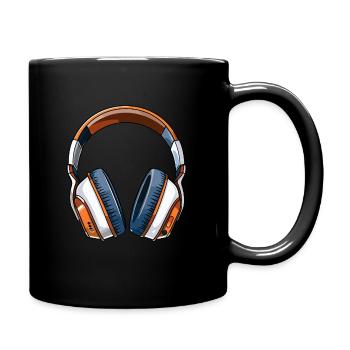 I love music - Tasse einfarbig - Schwarz - Rechts