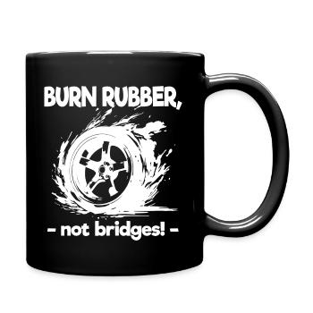 Burn Rubber Burnout Auto Tuning Car Drifting Drift - Tasse einfarbig - Schwarz - Rechts