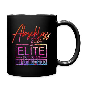 Abschluss 2024 - Tasse einfarbig - Schwarz - Rechts