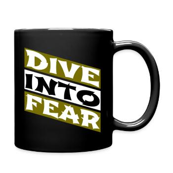 Embrasser le courage Poussée d’adrénaline audacieux - Mug uni - noir - Droite