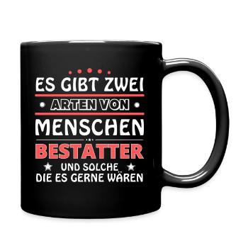 Cadeau de croque-mort - Deux types de... Concevoir - Mug uni - noir - Droite
