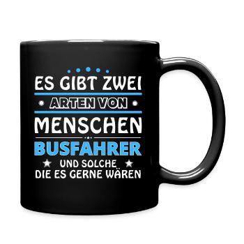 Cadeau de chauffeur de bus - deux types de... Concevoir - Mug uni - noir - Droite