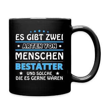 Cadeau de croque-mort - Deux types de... Concevoir - Mug uni - noir - Droite