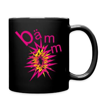bämm banger explosion now bangs blast - Full Colour Mug - black - Right