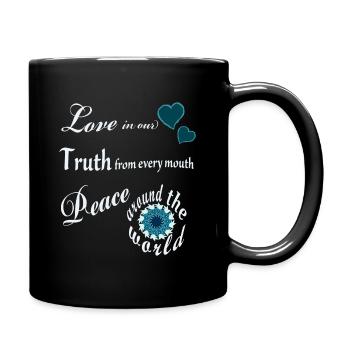Amour, Vérité, Paix - Mantra - Mug uni - noir - Droite