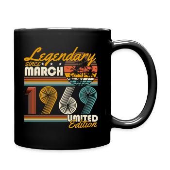 Légendaire depuis mars 1969 Millésime Anniversaire - Mug uni - noir - Droite