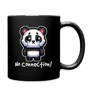 Offline Cute Panda Bear - Full Colour Mug - black - Right