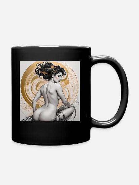 Anmut, digitale Kunst - Tasse einfarbig - Schwarz