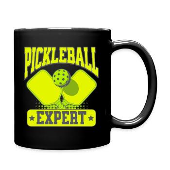 Pickleball Expert - Tasse einfarbig - Schwarz - Rechts