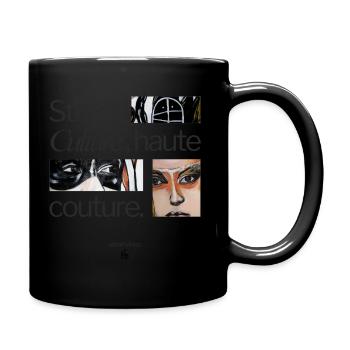 Dolmengöttin Langeneichstädt - Tasse einfarbig - Schwarz - Rechts