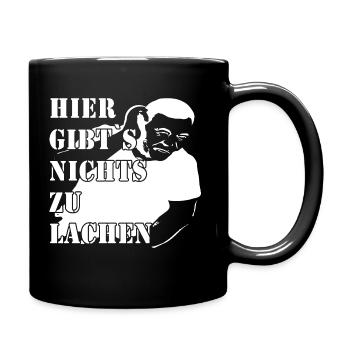 Mec, il n’y a pas de quoi rire ici - Mug uni - noir - Droite