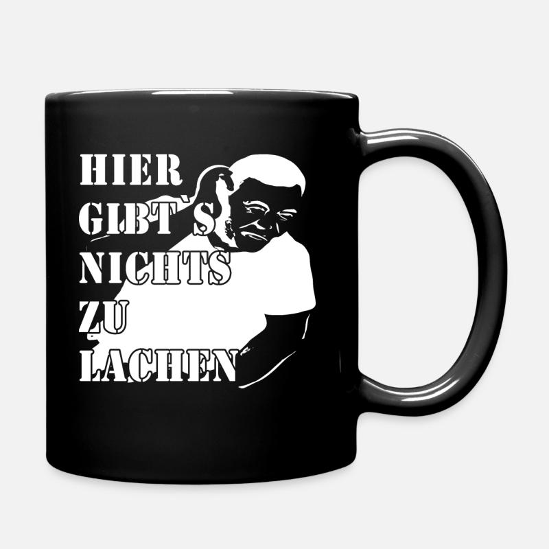 Mann hier gib`s nichts zu lachen - Tasse einfarbig - Schwarz