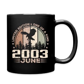 Incomparable depuis juin 2003, 21e Anniversaire - Mug uni - noir - Droite