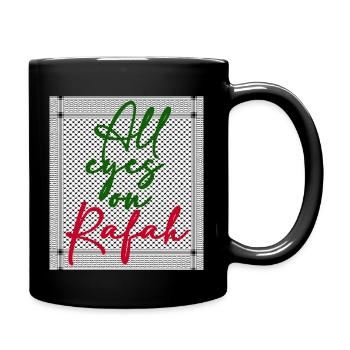 ALL EYES ON RAFAH - Tasse einfarbig - Schwarz - Rechts