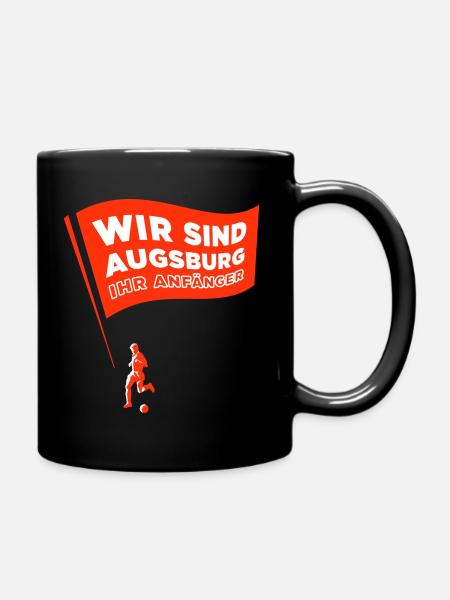 WIR SIND AUGSBURG – IHR ANFÄNGER ! red b - Tasse einfarbig - Schwarz
