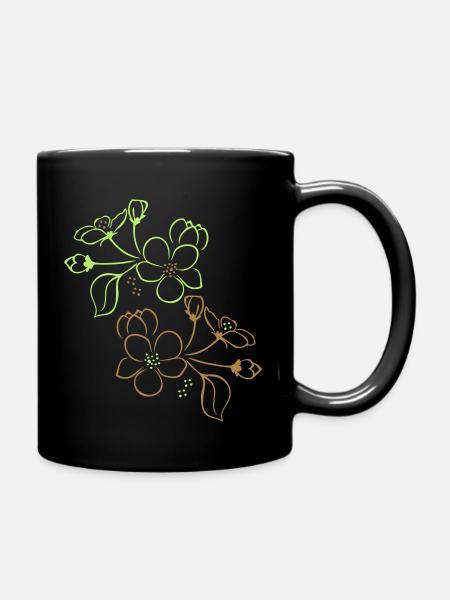 Blüten, Fleurs - Mug uni - noir
