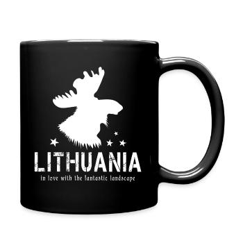 Lithuania Lithuanian - Full Colour Mug - black - Right