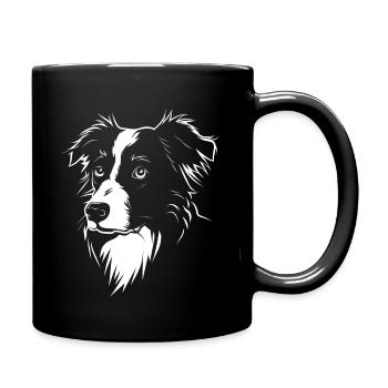 Hund Dog Australian Shepherd Bestseller Agility - Full Colour Mug - black - Right