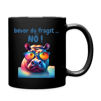 nö - Tasse einfarbig - Schwarz - Rechts