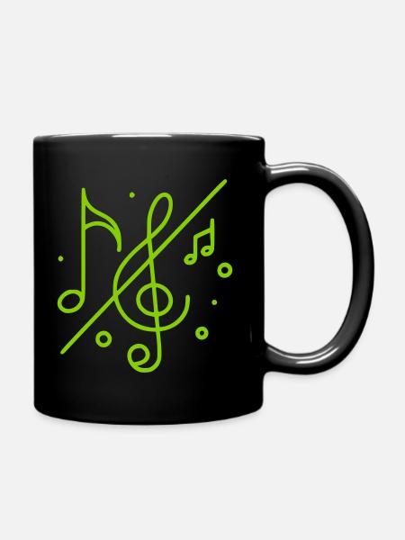Music - Full Colour Mug - black