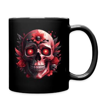 Crâne - Mug uni - noir - Droite