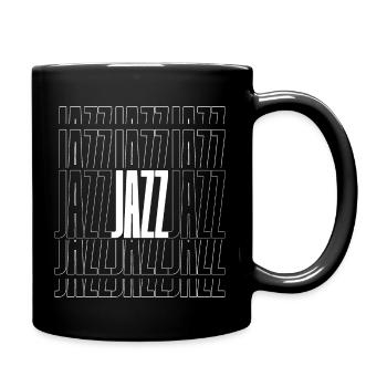 jazz text logo - Full Colour Mug - black - Right