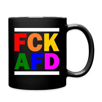 Fck afd - Tasse einfarbig - Schwarz - Rechts