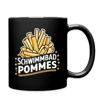 Frites, frites, restauration rapide - Mug uni - noir - Droite