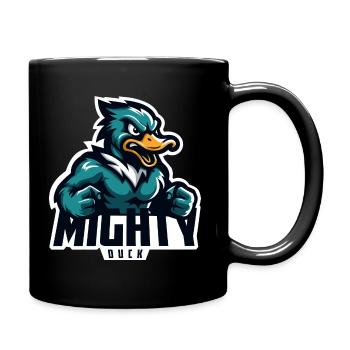 Mächtige Ente - Tasse einfarbig - Schwarz - Rechts