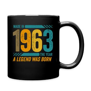 Made in 1963, the year a legend was born - Full Colour Mug - black - Right