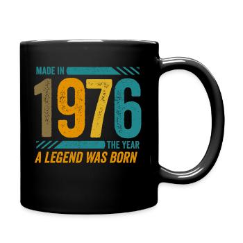 Hergestellt im Jahr 1976, dem Jahr, in dem eine Legende geboren wurde - Tasse einfarbig - Schwarz - Rechts