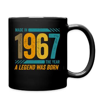 Hergestellt im Jahr 1967, dem Jahr, in dem eine Legende geboren wurde - Tasse einfarbig - Schwarz - Rechts