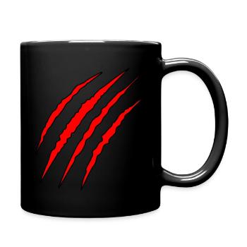 Scratch marks, Halloween - Full Colour Mug - black - Right